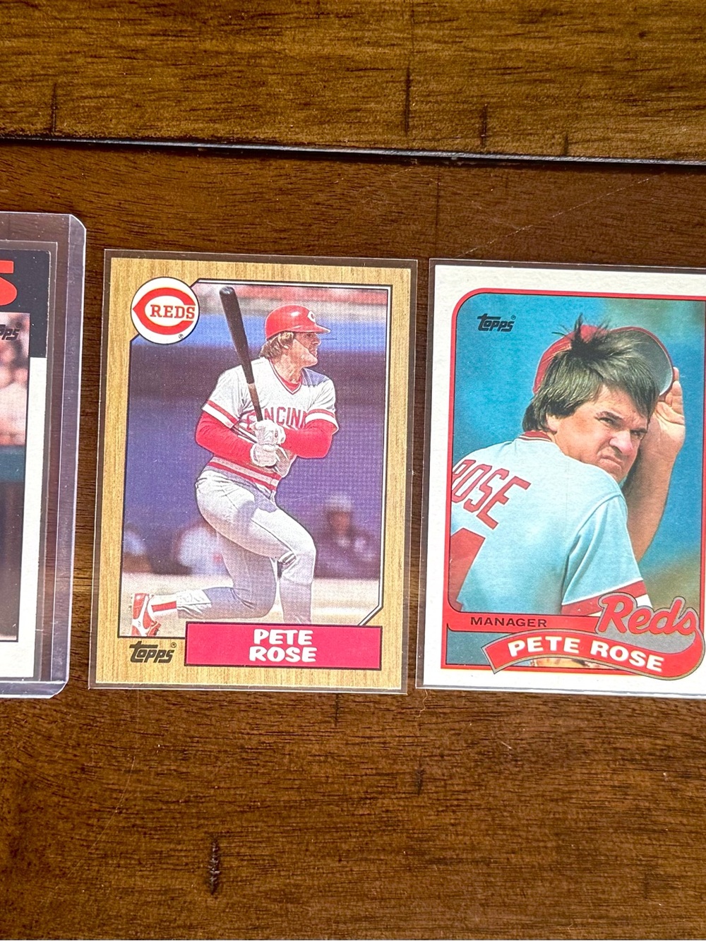 Vintage Pete Rose Topps Trading 6 Card Collectors Lot